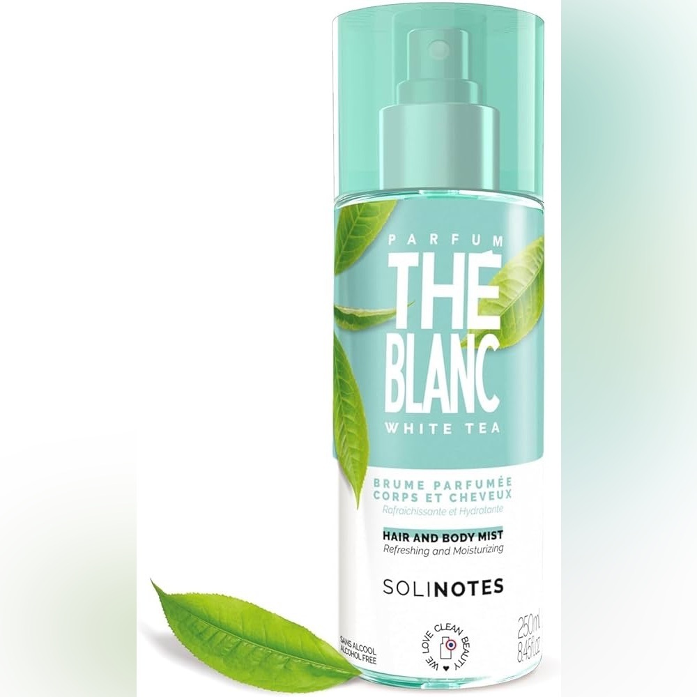 Solinotes White Tea Hair & Body Mist | Alcohol-Free, Cruelty-Free (8.45 fl oz)